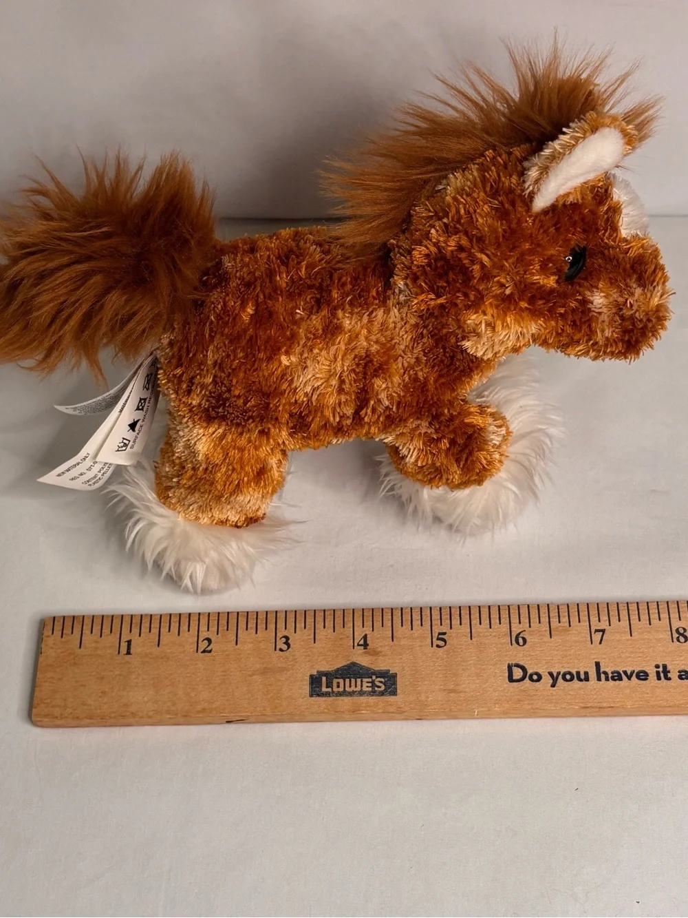 Aurora Mini Flopsies Clyde the Clydesdale horse plush toy